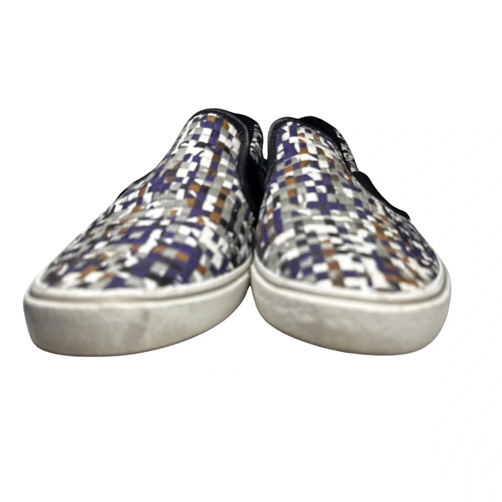 Clarks Gosling Step Loafers multicolored slip-on shoe woven textile design 8.5